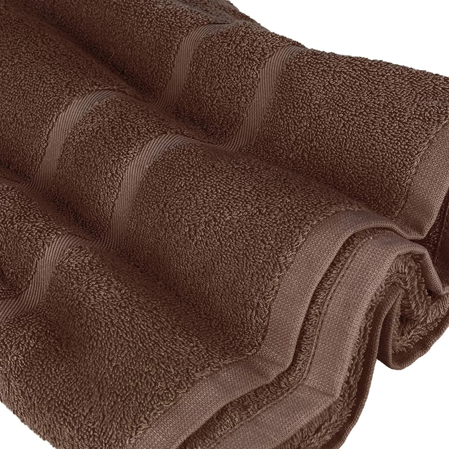 STICKANDSHINE Frottee-Handtücher · Dunkelbraun · 100% Baumwolle · 500 g/m²